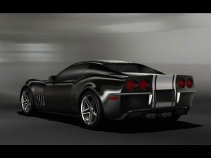 обоя 2009, c3r, retro, corvette, stingray, design, автомобили, 3д