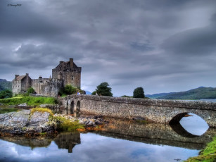 Картинка elian donan castle scotland города замок эйлиан донан шотландия