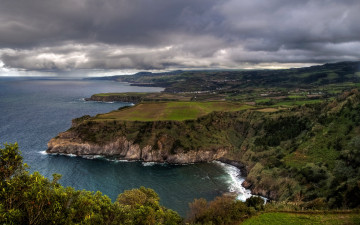 Картинка португалия san miguel природа побережье море берег