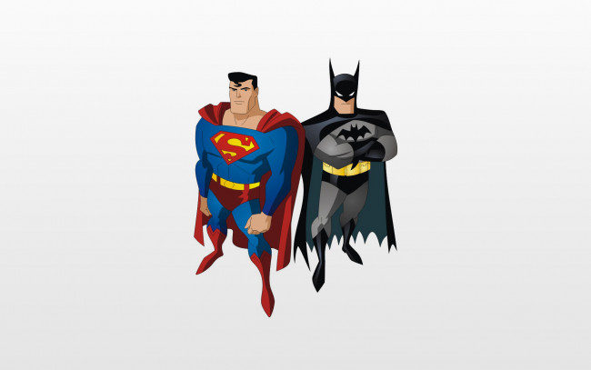 Обои картинки фото бэтмен, супермен, мультфильмы, unknown, разное, batman, superman