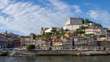 Картинка porto portugal города улицы площади набережные порто дома река набережная