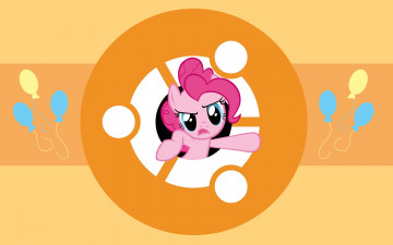 Картинка компьютеры ubuntu linux логотип лошадка фон
