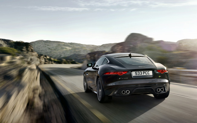 Обои картинки фото jaguar, type, coupe, автомобили, класс-люкс, легковые, великобритания, land, rover, ltd