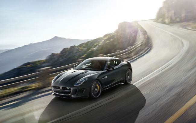 Обои картинки фото jaguar, type, coupe, автомобили, легковые, land, rover, ltd, класс-люкс, великобритания