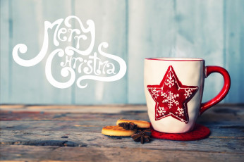 Картинка праздничные угощения merry christmas печенье чашка рождество новый год
