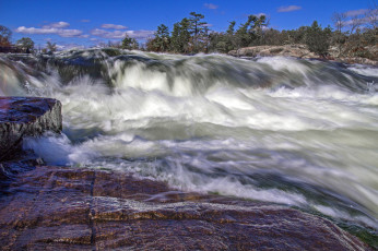 Картинка природа водопады водопад река скалы