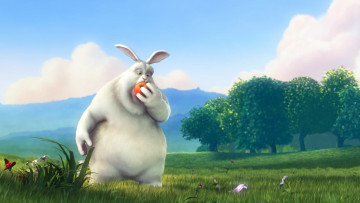 обоя big buck bunny, мультфильмы, - big buck bunny, кролик