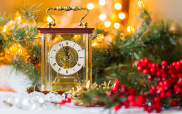 Картинка праздничные -+разное+ новый+год часы merry christmas рождество новый год