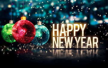 обоя праздничные, - разное , новый год, новый, год, рождество, balls, christmas, merry, new, year, happy, 2015