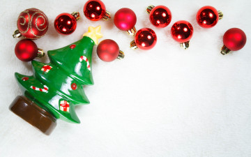 Картинка праздничные украшения merry christmas xmas decoration новый год рождество елка шары