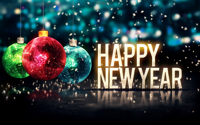 Обои картинки фото праздничные, - разное , новый год, новый, год, рождество, balls, christmas, merry, new, year, happy, 2015