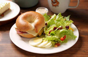 Картинка еда бутерброды +гамбургеры +канапе яйцо бутерброд завтрак салат булка