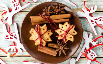 Картинка праздничные угощения merry печенье новый год сладкое выпечка глазурь christmas рождество cookies decoration xmas