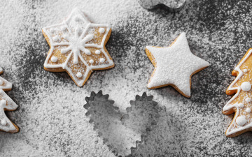 Картинка праздничные угощения сладкое выпечка глазурь gingerbread cookies decoration merry печенье xmas christmas новый год рождество