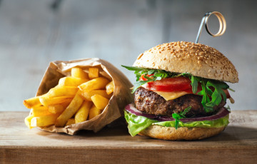Картинка еда бутерброды +гамбургеры +канапе картошка фри булочки чизбургер начинка фаст-фуд