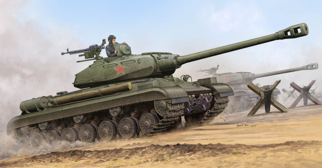 Обои картинки фото рисованное, армия, фон, танк, ежи