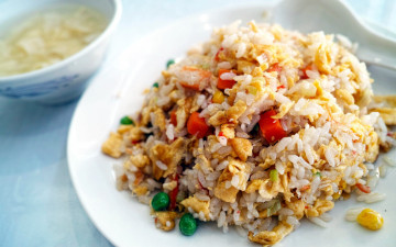 Картинка еда вторые+блюда мясо кукуруза перец рис