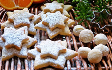 Картинка праздничные угощения печенье новогоднее