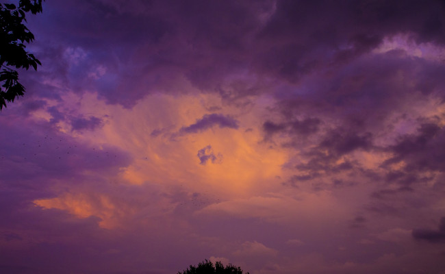Обои картинки фото природа, облака, закат