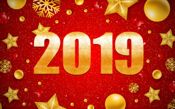 Картинка с+новым+2019+годом праздничные 3д+графика+ новый+год художественное оформление с новым годом рождественский фон металлические цифры новогодние обои красный снежинки