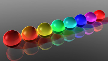 Картинка 3д+графика шары+ balls шары цвета