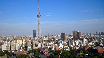 обоя города, токио , Япония, токио, башня, здания, дома, город, панорама