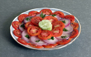 Картинка еда салаты +закуски помидоры огурец лук салат томаты