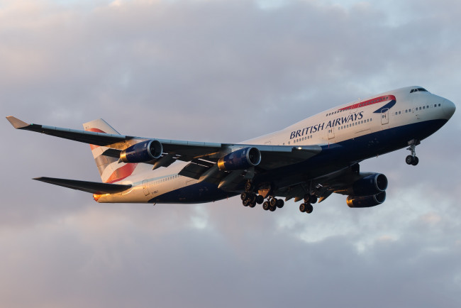 Обои картинки фото boeing 747-430, авиация, пассажирские самолёты, авиалайнер