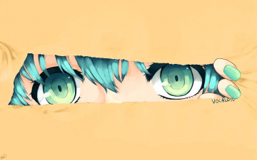Картинка аниме vocaloid глаза щель