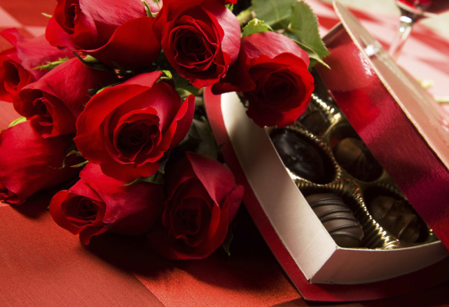 Обои картинки фото цветы, розы, бутоны, конфеты