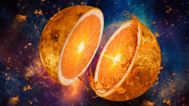 Обои картинки фото разное, компьютерный дизайн, апельсин