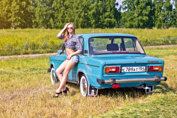 Картинка автомобили -авто+с+девушками автомобиль фон взгляд девушка