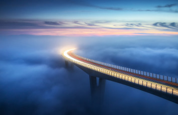 Картинка города -+мосты мост облака небо