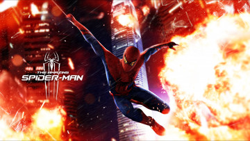 Картинка кино+фильмы the+amazing+spider-man мужчина фон униформа огонь
