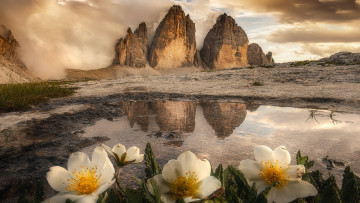 Картинка природа горы италия горный массив тре-чиме-ди-лаваредо