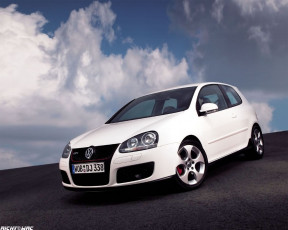 обоя volkswagen, golf, gti, автомобили