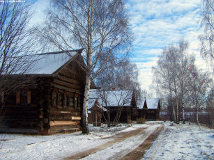 Картинка кострома музей деревянного зодчества поздняя осень города другое