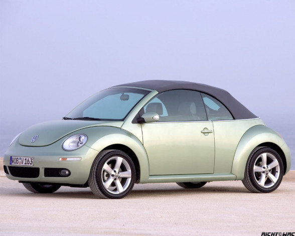 Обои картинки фото volkswagen, new, beetle, cabrio, автомобили
