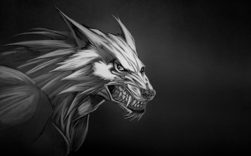 Картинка оборотень фэнтези оборотни волк морда werewolf