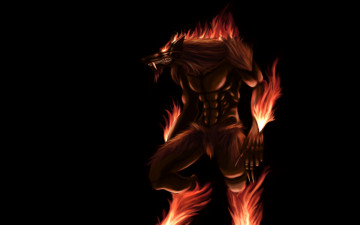 Картинка оборотень фэнтези оборотни werewolf огненный волк