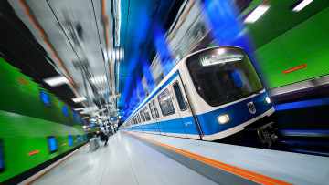 Картинка техника метро скорость поезд