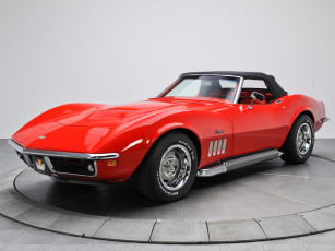 Картинка corvette+stingray+l46-350+convertible+1969 автомобили corvette stingray convertible l46-350 1969