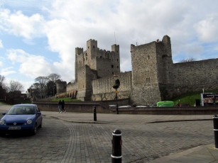Картинка города замки+англии замок rochester castle