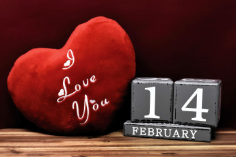 Картинка праздничные день+святого+валентина +сердечки +любовь надпись дата признание сердце