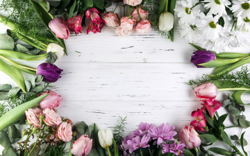 Картинка цветы разные+вместе альстромерия роза тюльпан хризантема