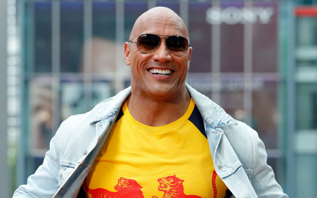 Обои картинки фото мужчины, dwayne johnson , the rock, очки