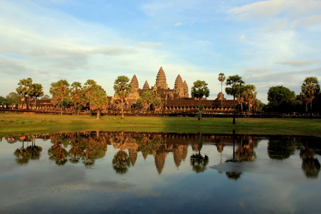Обои картинки фото angkor wat cambodia, города, - буддийские и другие храмы, angkor, wat, cambodia
