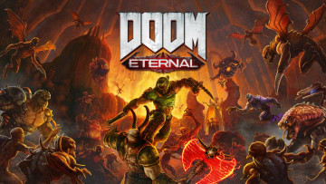 обоя видео игры, doom eternal, doom, eternal