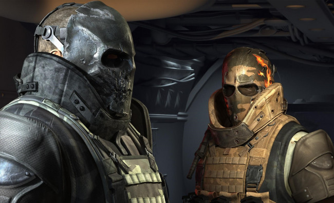 Обои картинки фото видео игры, army of two, солдаты, броня, маски