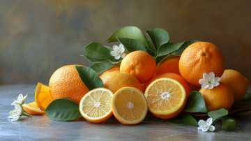Картинка 3д+графика еда- food апельсины
